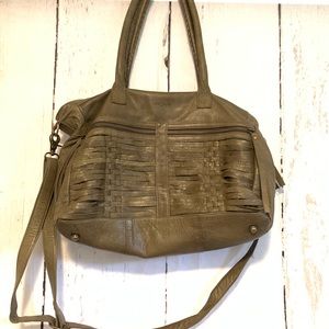 Anthropologie Day & Mood satchel olive bag